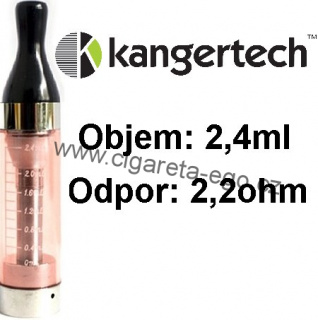 Clearomizer CC/T2 Kangertech 2,4ml 2.2ohm red