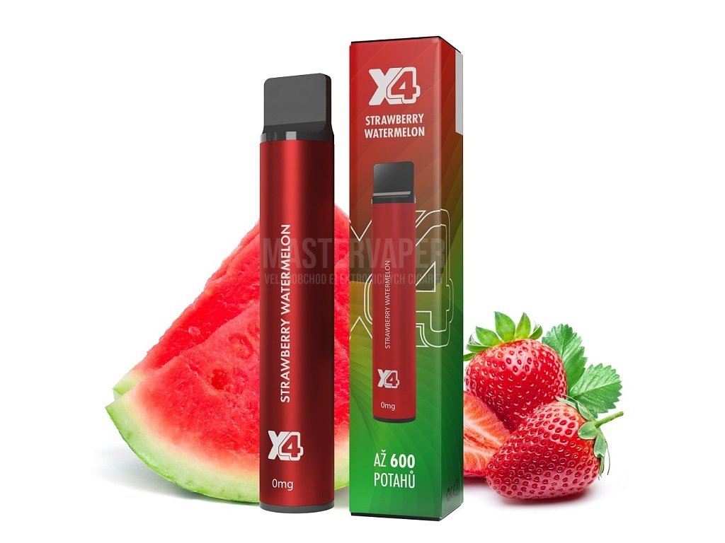 Jednorázová cigareta X4 Bar 20mg Strawberry Watermelon