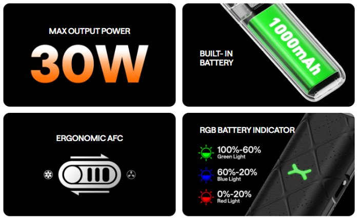 Elektronická cigareta OXVA Xlim Go 1000mAh Luxe Black