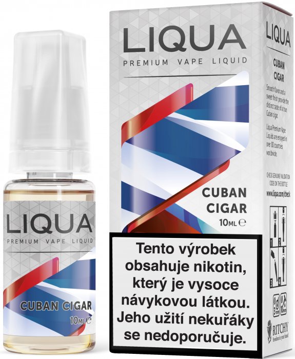 Liquid LIQUA Elements Cuban Tobacco 10ml-12mg (Kubánský doutník)