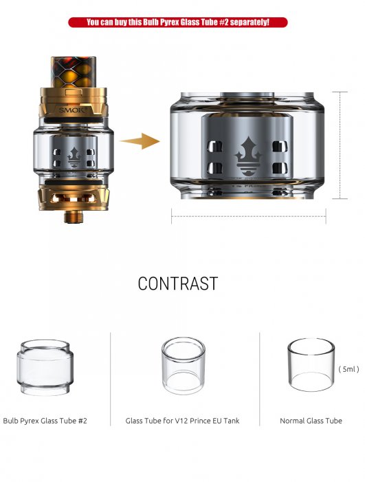Clearomizer Smoktech TFV12 Prince Cloud Beast Silver