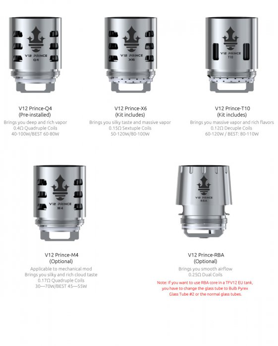 Clearomizer Smoktech TFV12 Prince Cloud Beast Silver