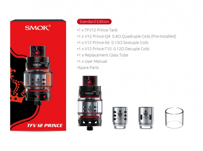 Clearomizer Smoktech TFV12 Prince Cloud Beast Silver
