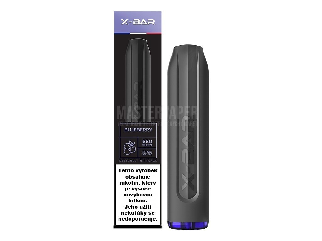 Jednorázová cigareta J-Well X BAR 20mg Blueberry