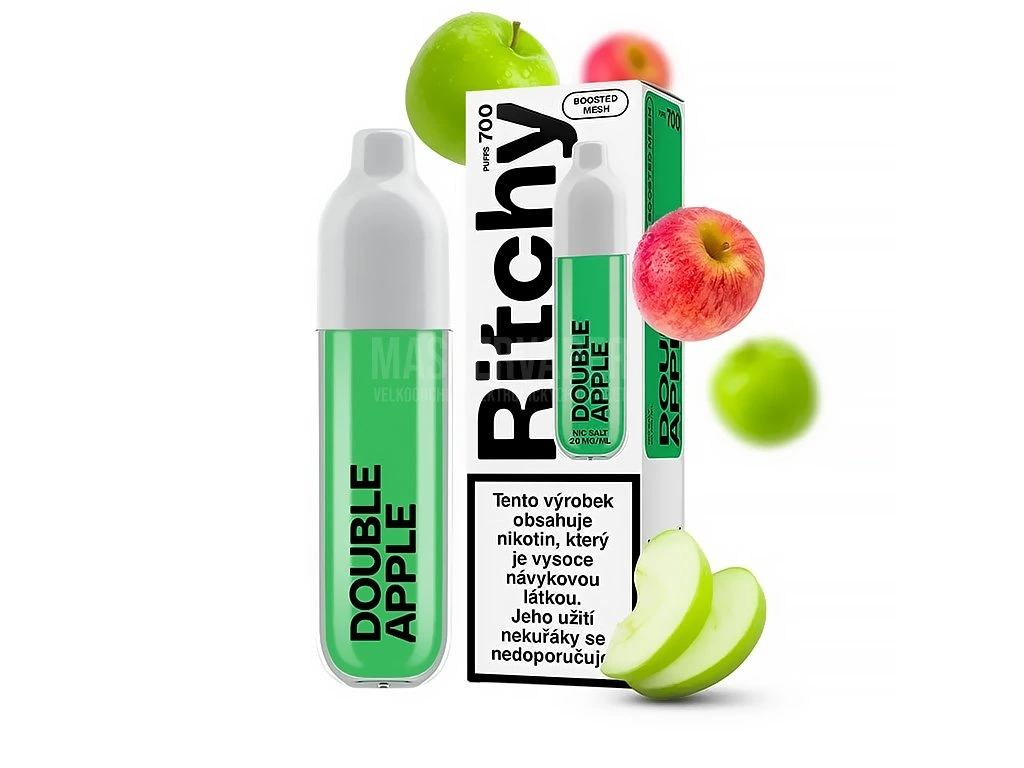 Jednorázová cigareta Ritchy BAR 700 - Double Apple 20mg