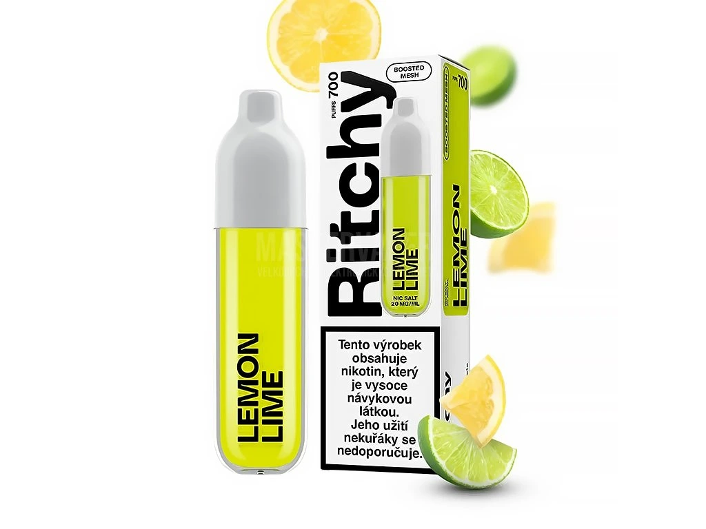 Jednorázová cigareta Ritchy BAR 700 - Lemon Lime 20mg