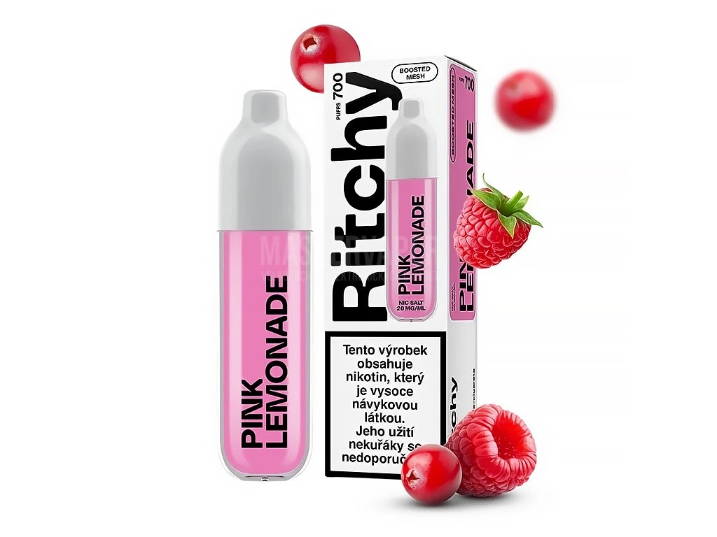 Jednorázová cigareta Ritchy BAR 700 - Pink Lemonade 20mg