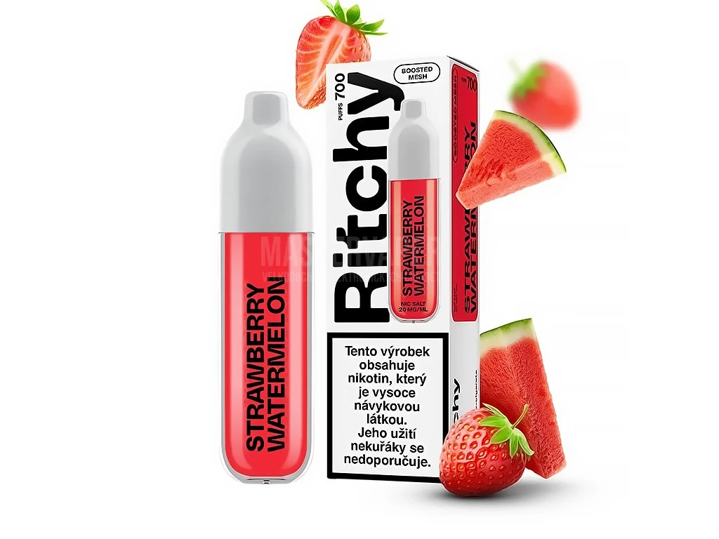 Jednorázová cigareta Ritchy BAR 700 - Strawberry Watermelon 20mg