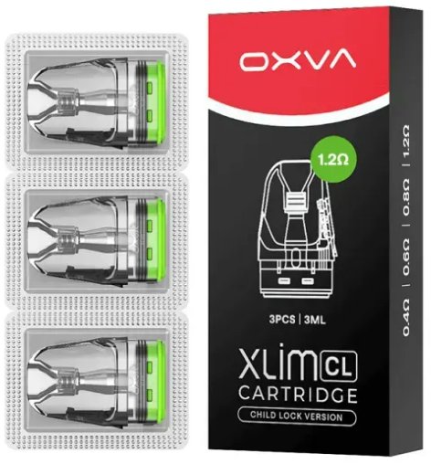 OXVA Xlim CL Pod Top Fill cartridge 1,2ohm 3ml 3Pack