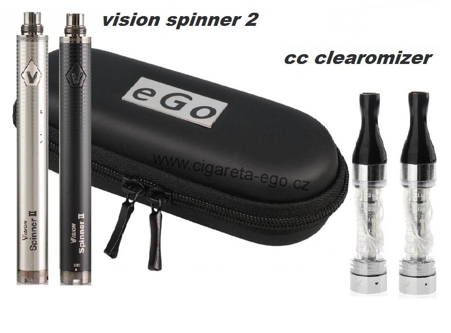 Elektronická cigareta Vision Spinner2 CC 2ks černá 1600mAh