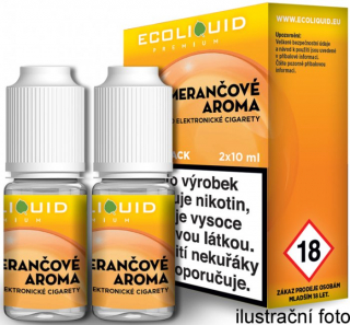 Liquid Ecoliquid Premium 2Pack Orange 2x10ml - 12mg (Pomeranč)