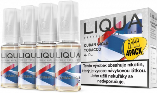 Liquid LIQUA Elements 4Pack Cuban Cigar tobacco 4x10ml-3mg (Kubánský doutník)