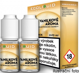 Liquid Ecoliquid Premium 2Pack Vanilla 2x10ml - 0mg (Vanilka)