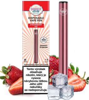 Elektronická cigareta Dinner Lady Vape Pen Strawberry Ice 20mg