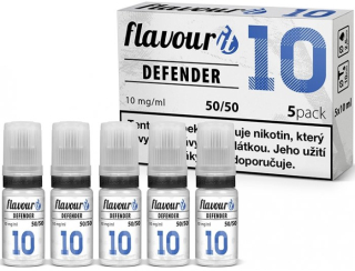 Nikotinová báze Flavourit DEFENDER 50/50 5x10ml 10mg