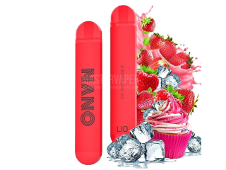 Jednorázová cigareta Lio Nano X 16mg Strawberry ICE (Jahodová zmrzlina)