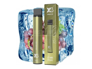 Jednorázová cigareta X4 Bar 0mg Grape ICE