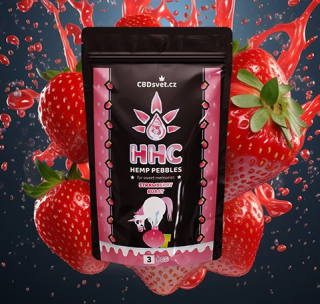CBD svět HHC Bonbóny 30mg Strawberry 3ks