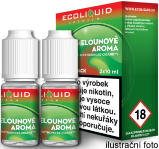 Liquid Ecoliquid Premium 2Pack Watermelon 2x10ml - 20mg (Vodní meloun)