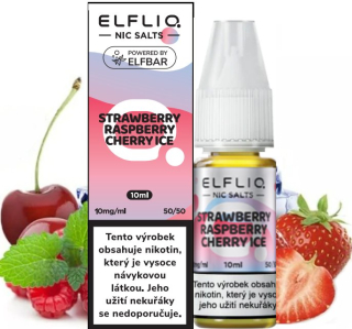 Liquid ELFLIQ Nic SALT Strawberry Raspberry Cherry Ice 10ml - 10mg